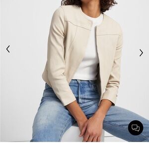 Theory - Jean Moto Jacket in Leather - Size P (size 0)